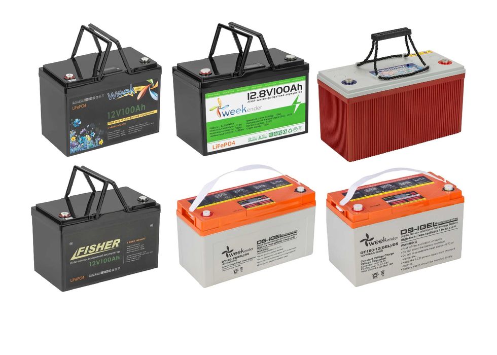 Аккумулятор 100Ач 12/24v гелевый/литий-феррум (LiFePO4). с гарантией
