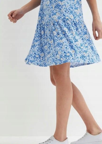 B.P.C sukienka niebieska w kwiatki ^44/46