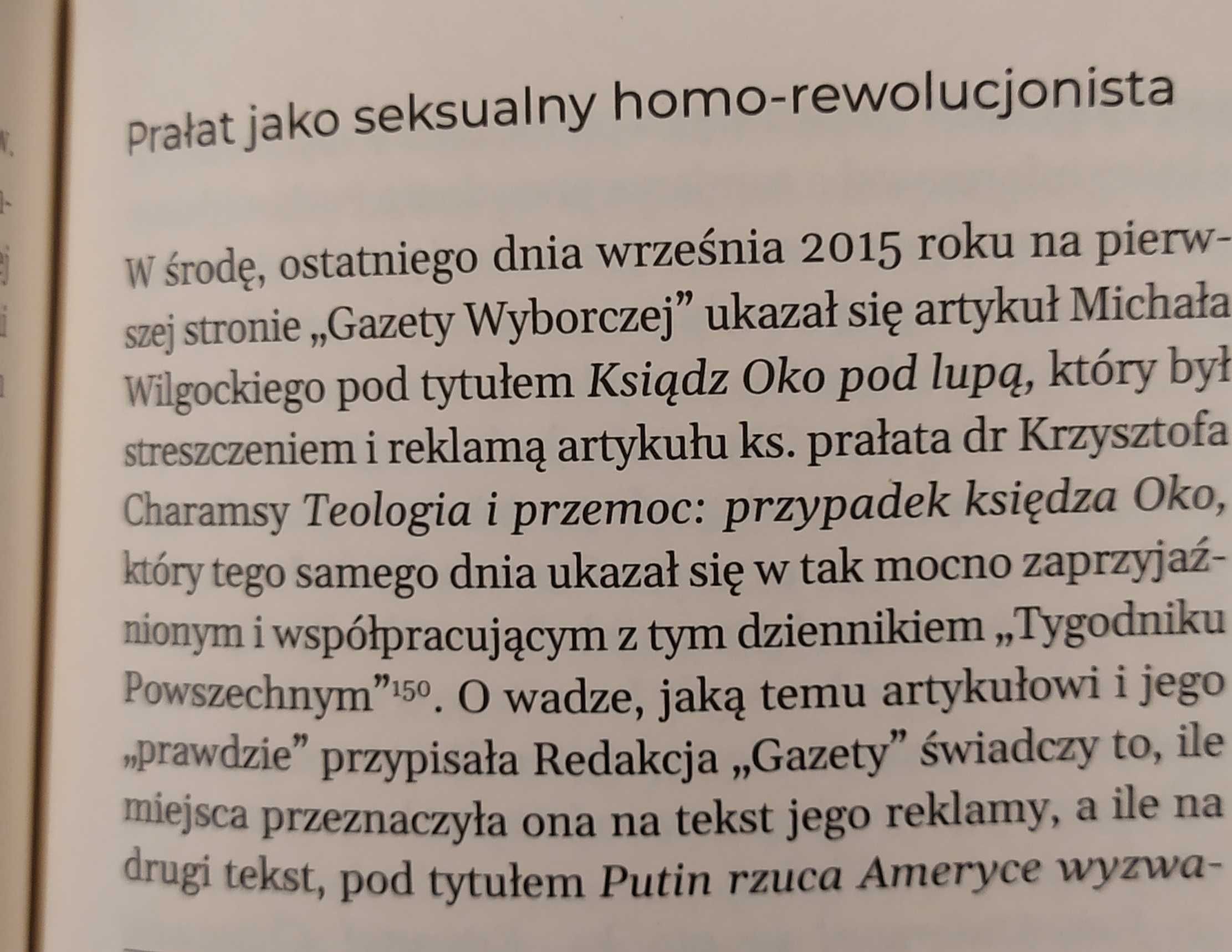 „Lawendowa mafia ...” - z autografem autora - ks. Dariusza Oko .