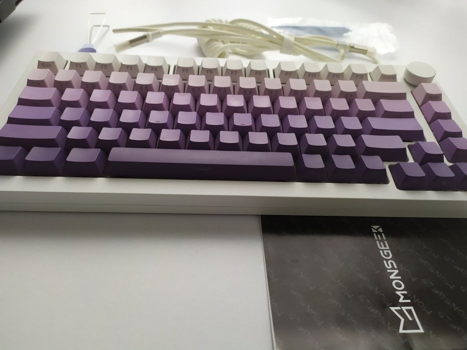 Клавіатура Monsgeek M1W (бездротова) | KTT Kang White | Leobog Gradien