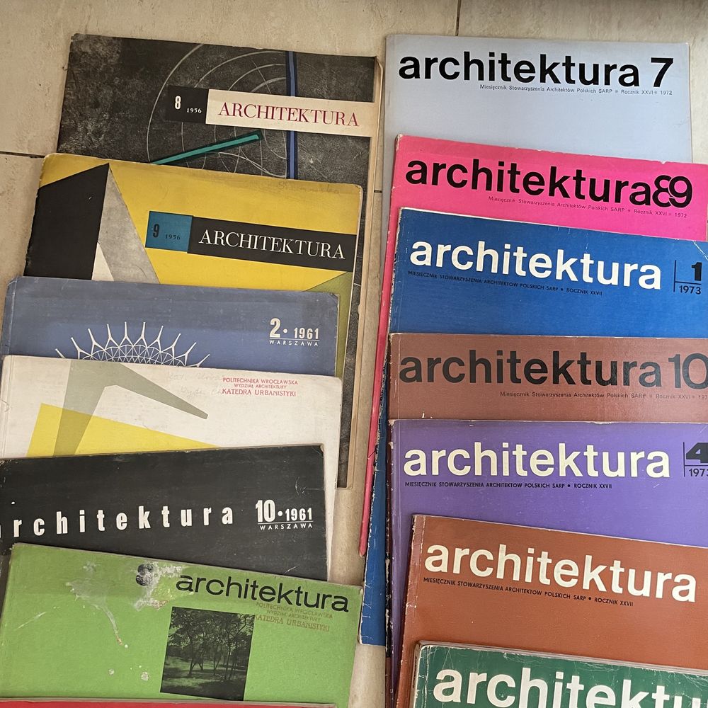 Magazyn czasopismo Architektura SARP stowarzyszenie prl lata 50-80 te