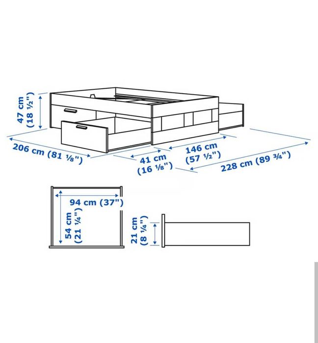 Cama de casal como nova