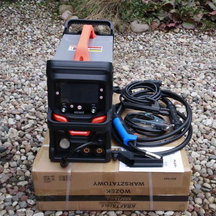 Migomat FLUX Gaz Mig ALU TIG Spawarka MMA 255A 4w1 Kraft&Dele KD3422