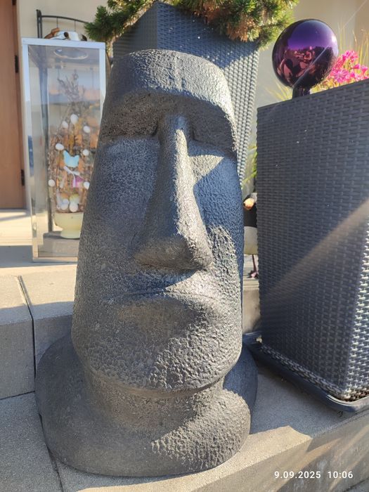 Rzeźba ogrodowa Moai.Wyspy wielkanocne.Swietna jakość.Nie chiński mark