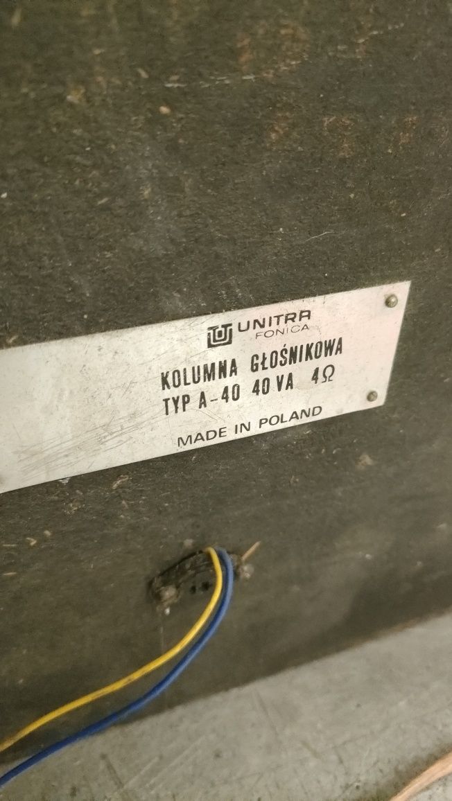 Unitra fonika A40'' kolumny