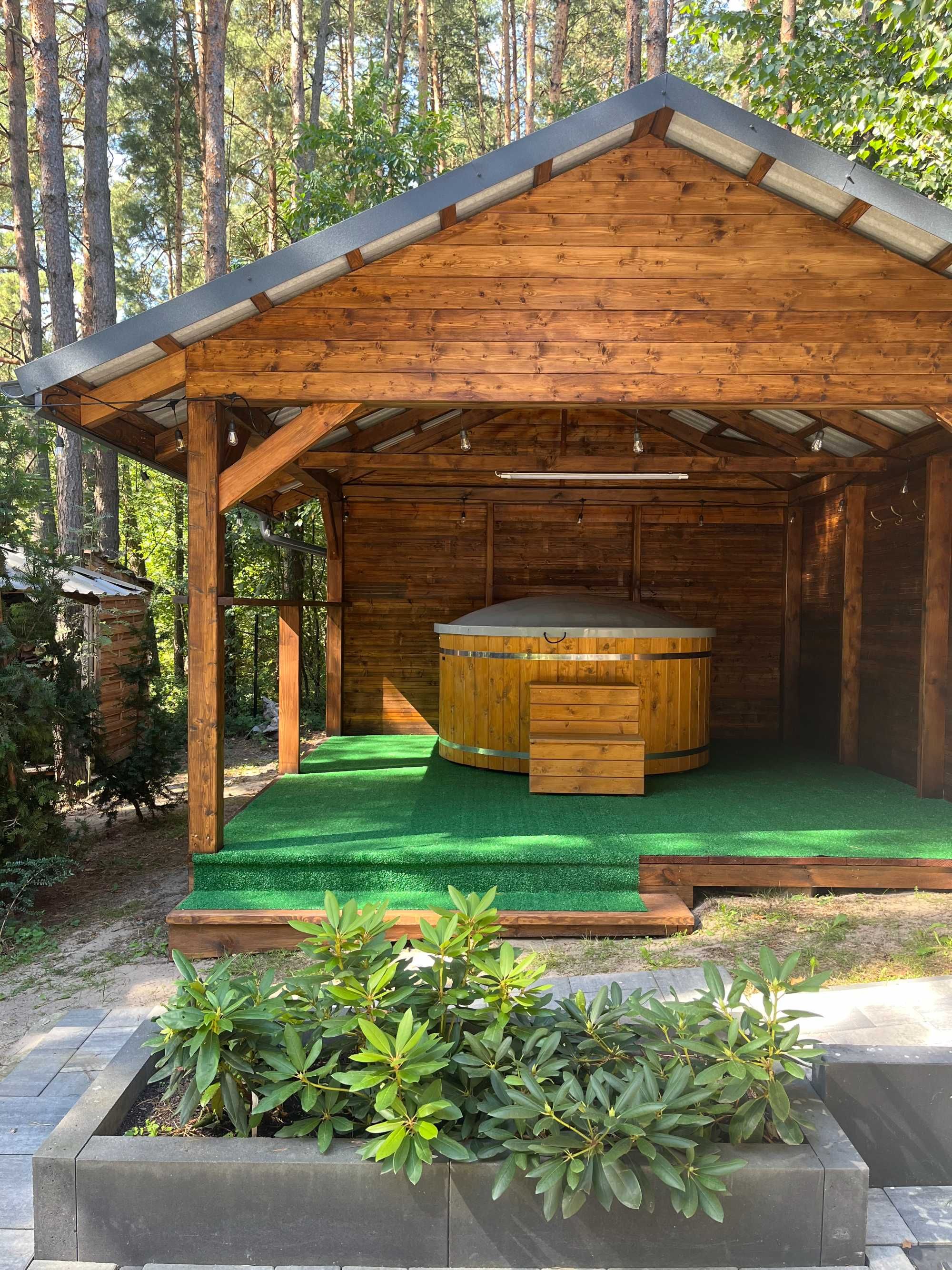 Las i Staw Roztocze, całoroczny dom do wynajęcia balia/jacuzzi