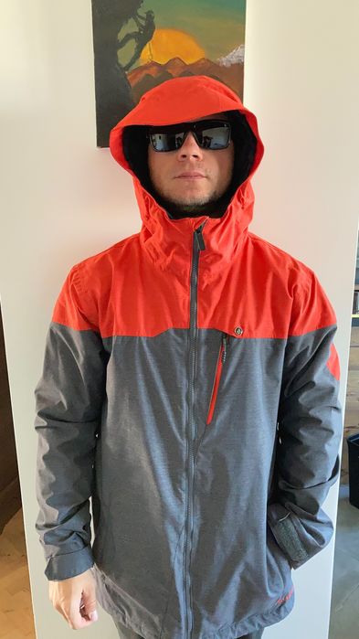 Kurtka Volcom snowboardowa narciarska shell z kapturem