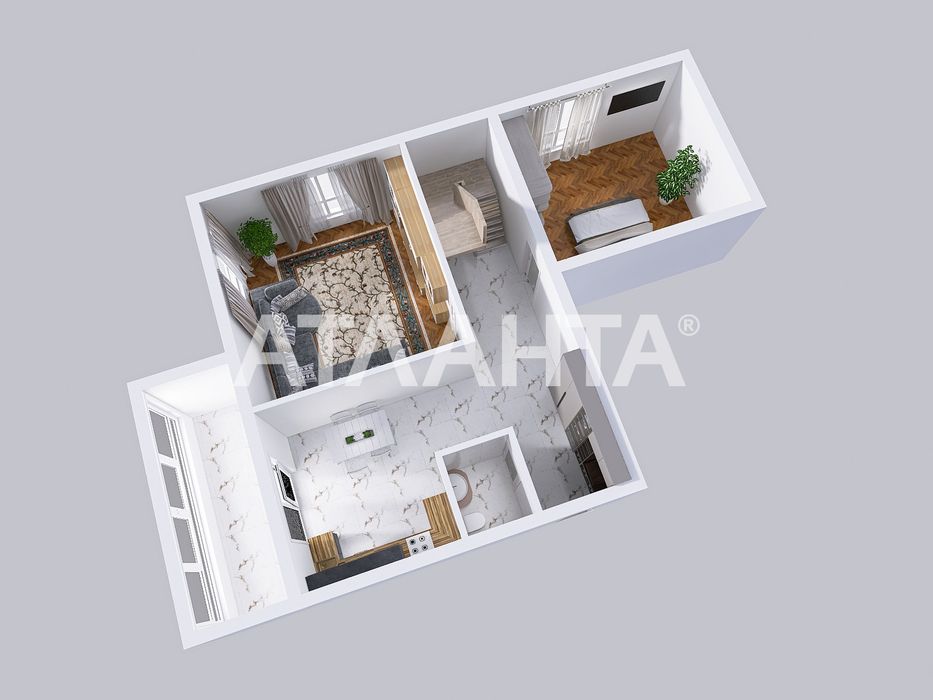 Дворівнева квартира з мансардою у зеленій зоні