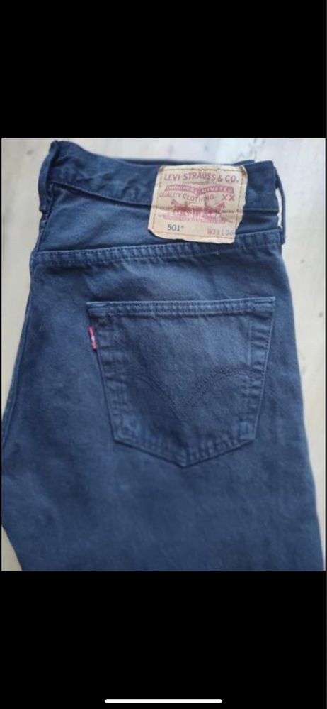 Levis 501 33/36 czarne (pas 86cm) wysylka