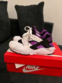 Nike huarache damskie 37 białe fioletowe