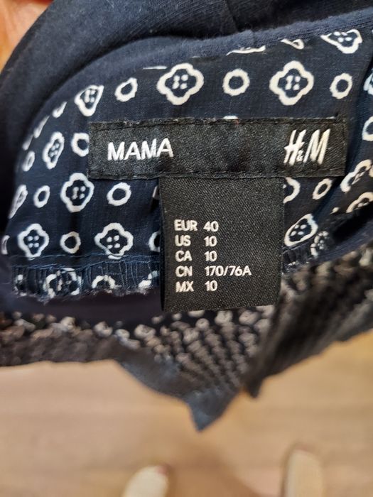 Letnie spodnie ciążowe H&M Mama rozmiar 40