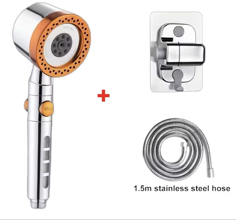 sluchawka prysznicowa z 4 wkladami do wody filtrowania nowa polecam!!!