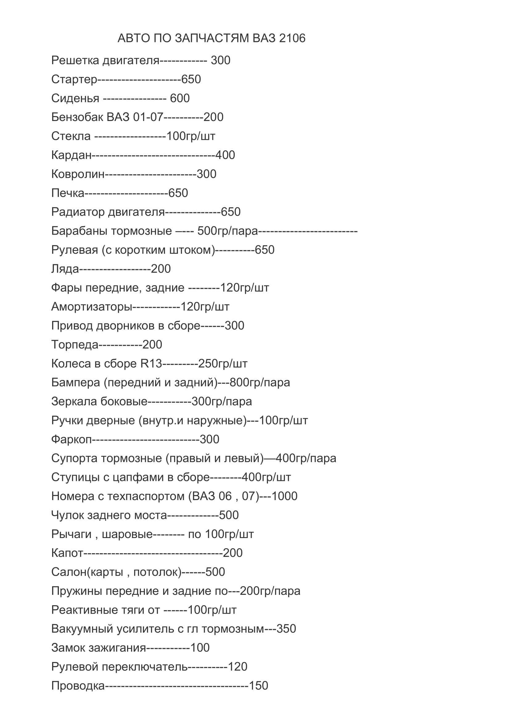 Подушки  в пружины  ВАЗ 01-07, Б/У. Накладки на все двери и др запчсти