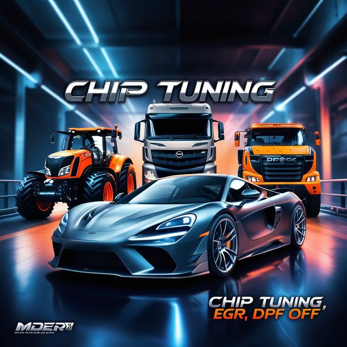 Chip tuning EGR DPF AD BLUE auta Agri Budowlane Cat JCB John Deere