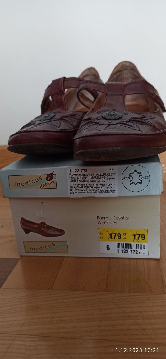 Buty Medicus roz 6 skóra