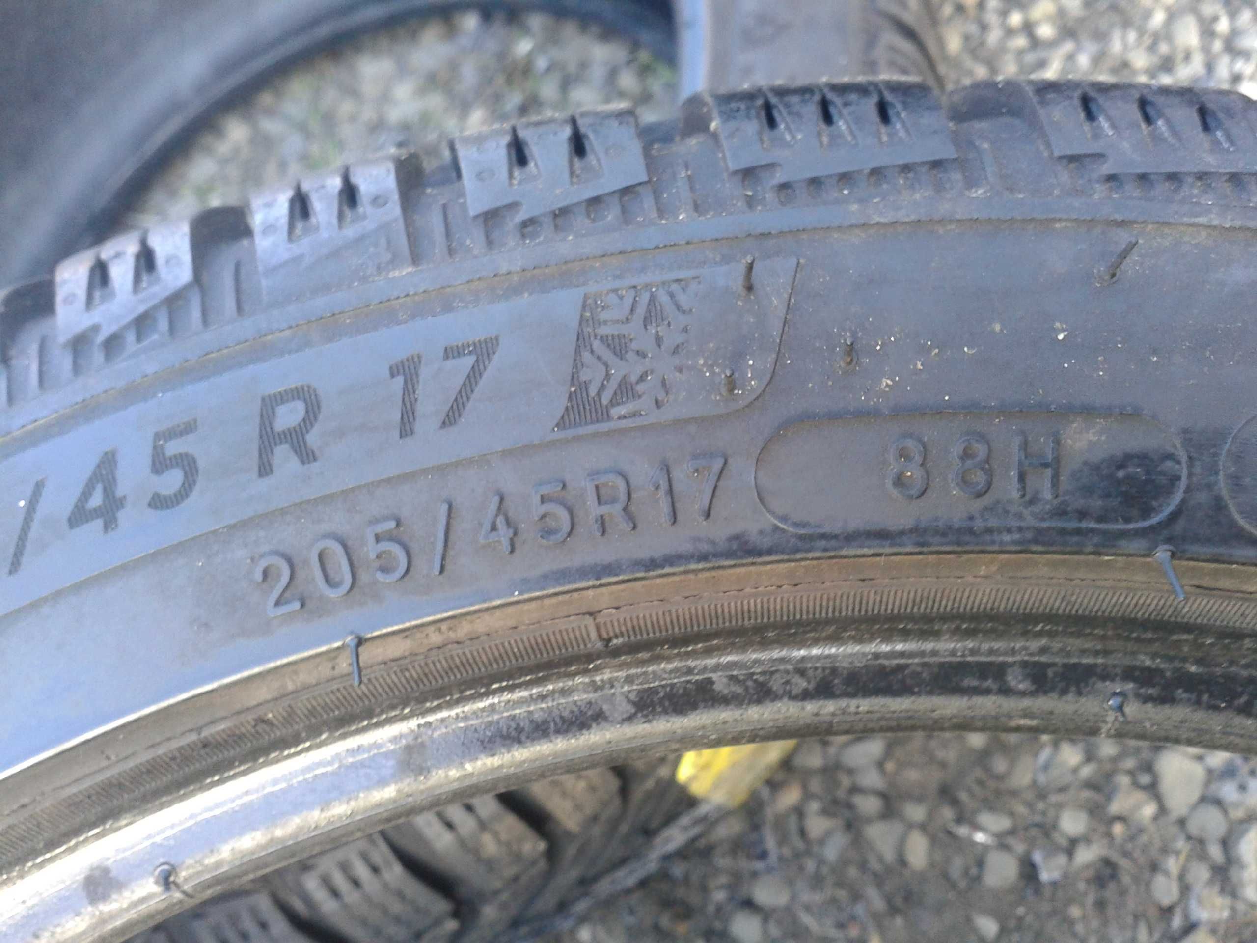 opony r17 michelin 205 45 alpin 6 jak nowe mielec 21rok cena za 2szt