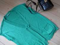 Dzianinowa śliczna kamizelka narzutka bezrękawnik 5XL 50 22 4XL 48 20