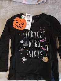 T-shirt Smyk 104 nowy halloween słodycze albo psikus