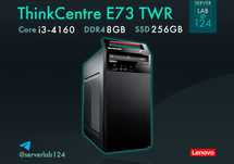 Комп'ютер Lenovo ThinkCentre E73 TWR / i3-4160 / 8GB DDR3 / SSD 256GB