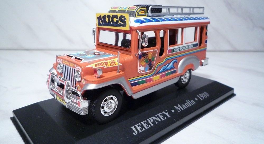 1/43 Модель машинки JEEPNEY MANILA 1980.