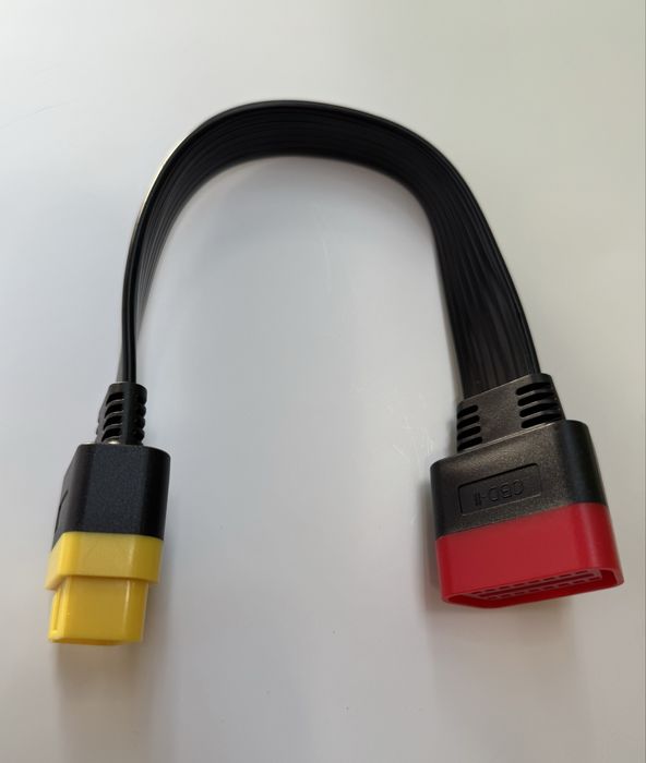 Удлинитель переходник OBD2 кабель 36 см (16 pin, папа - мама)