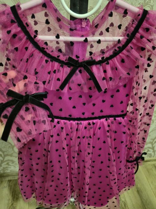 Святкова  сукня,110-116,нарядное плаття для дівчинки, рожева дитяча су