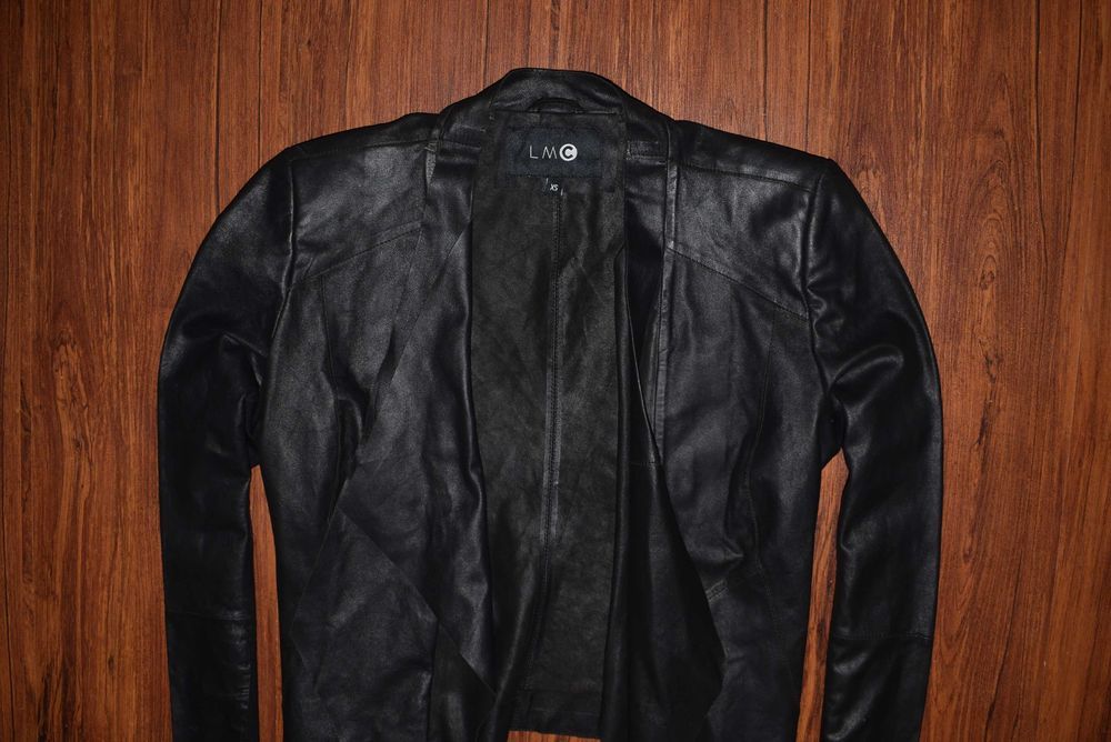 LMC Leather Jacket (Женская Кожаная Куртка Косуха Накидка )