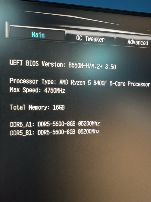 DDR5 16gb (2 x 8gb) 5600mhz