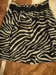 Spodniczka H&M zebra czarno kremowa