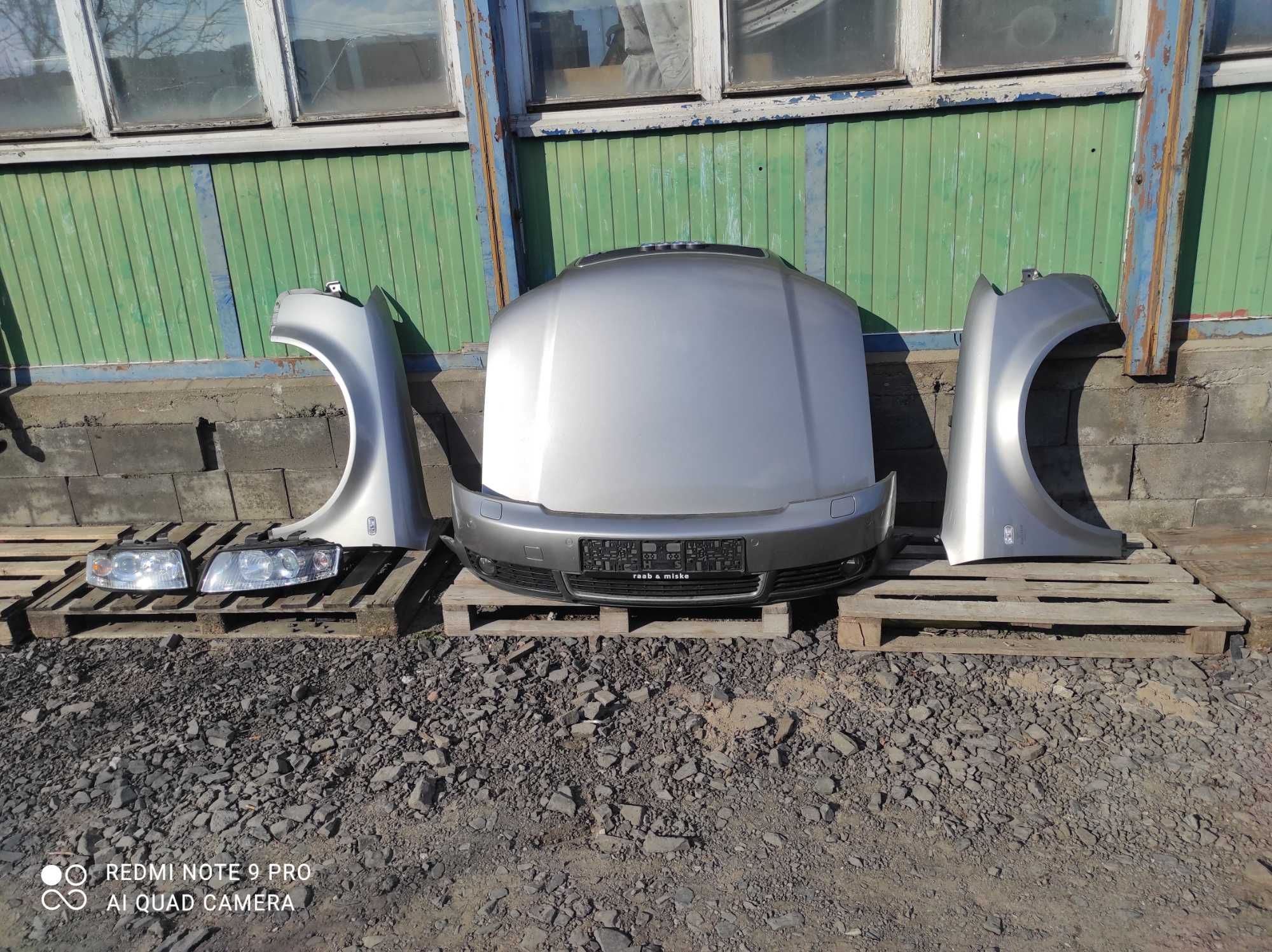 Audi a4 b6 LY7Q maska zderzak Xenon lampy błotnik wzmocnienie