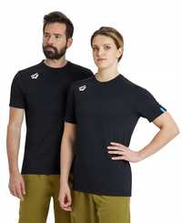 Koszulka T-Shirt sportowy męska damska Arena Team Solid Black R.m