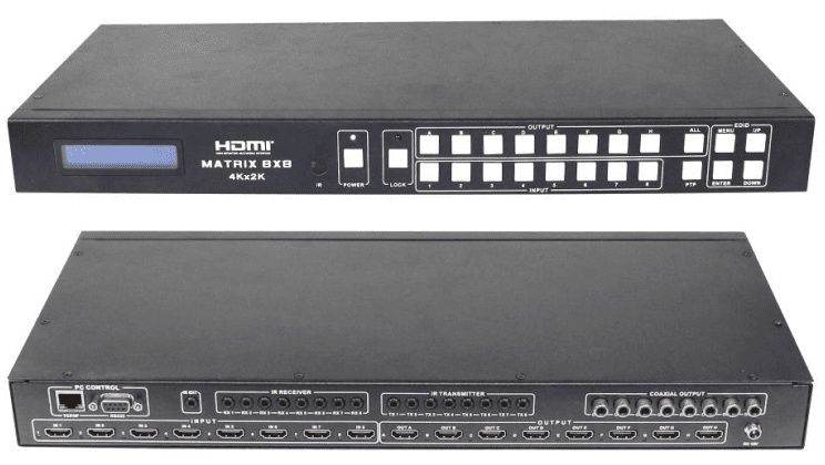 Матричный коммутатор HDMI 8X8 MATRIX SWITCH, 4K/60