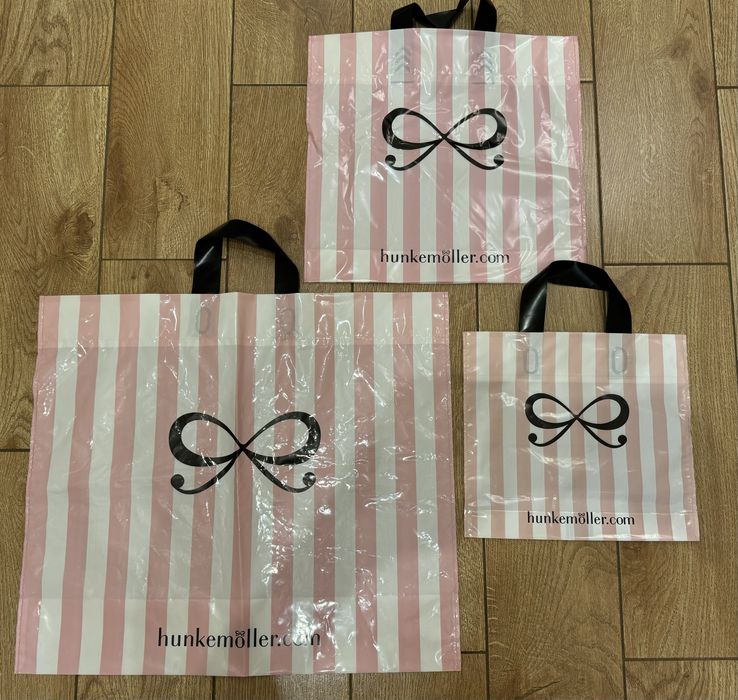 Поліетиленові / пластикові пакети з ручками, нові, якість дуже висока