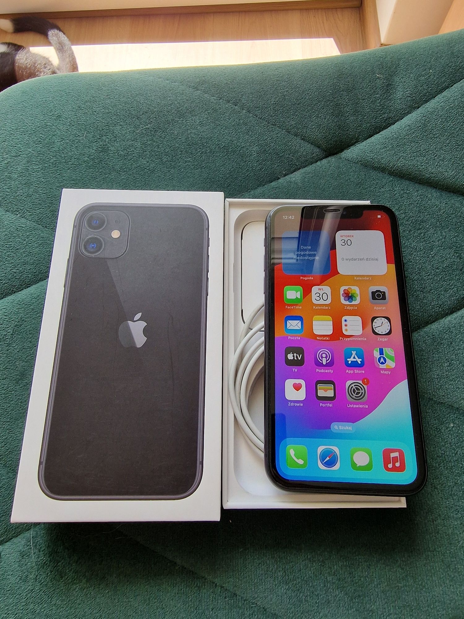 Iphone 11 bateria 87% 64gb czarny