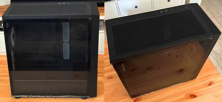 Obudowa do komputera \ szklany boczek + wentylatory + HUB + pilot