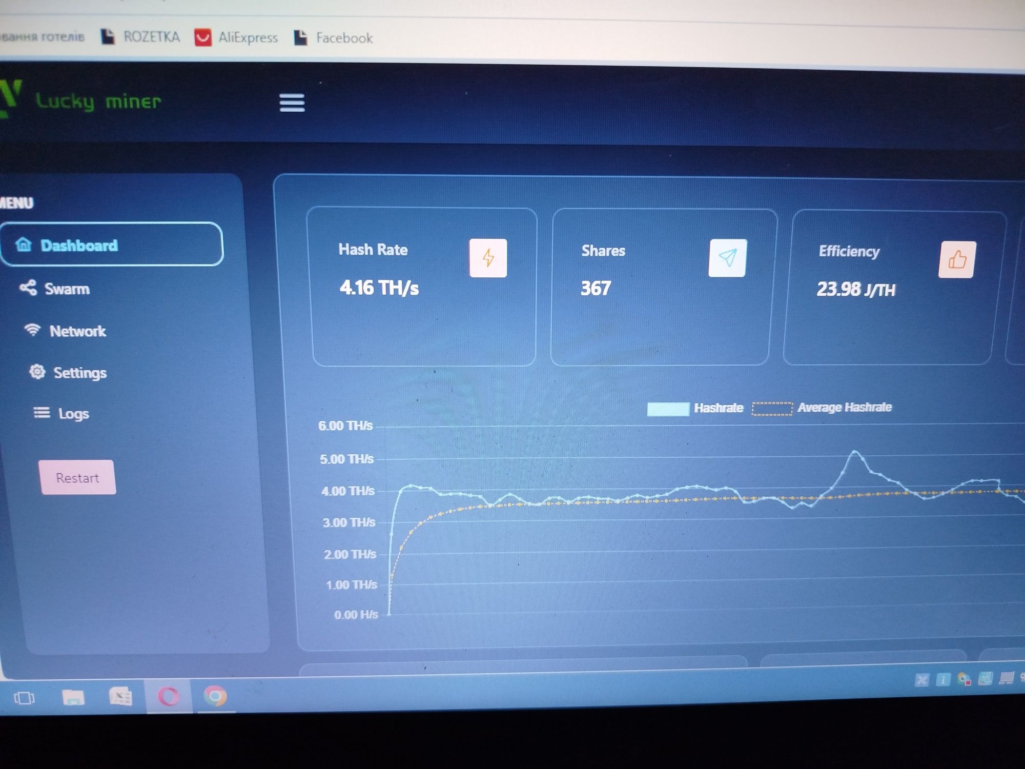 Соломайнер Lucky miner LV08 WIFI 4.5TH/s