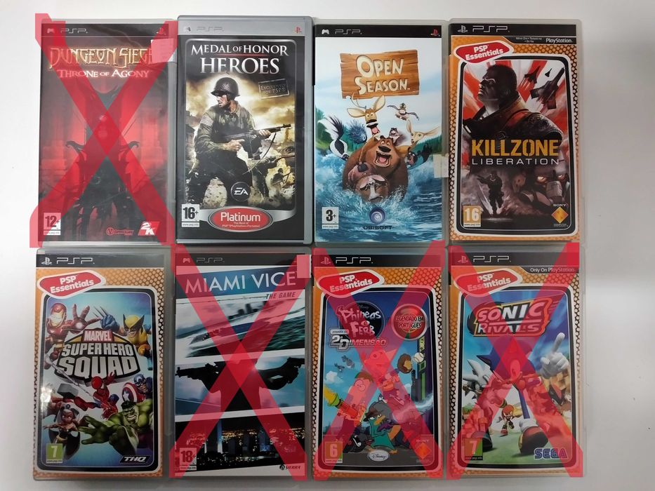Jogos PSP e PC - a partir de 1€