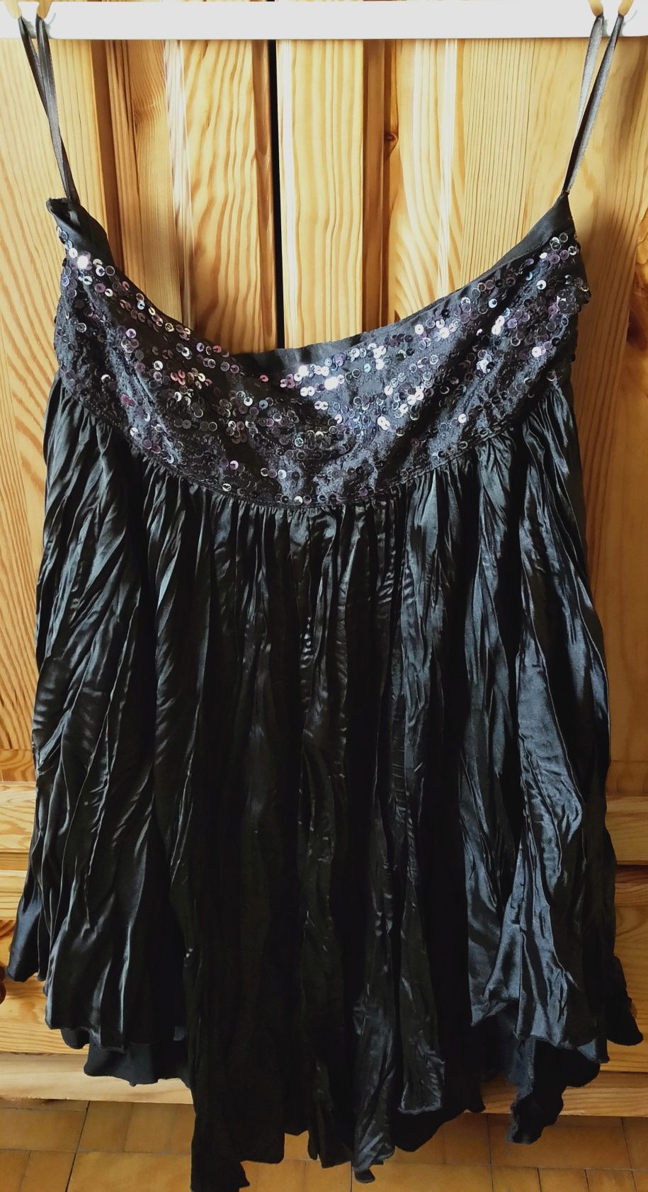 Brązowa spódnica z cekinami - Reserved, rozmiar S