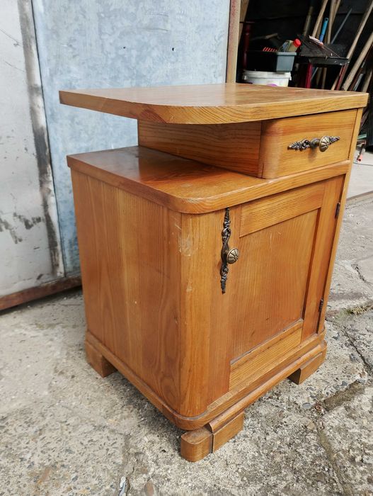 szafka vintage PRL do odnowienia Art Deco
