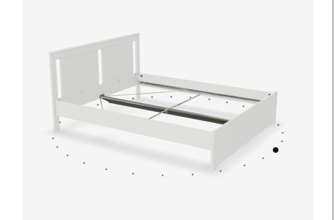 Łóżko ze stelażem 160/200 Ikea