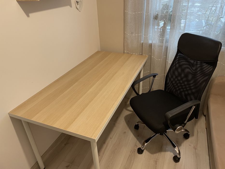 Biurko ikea linnmon 150x75 , stan idealny