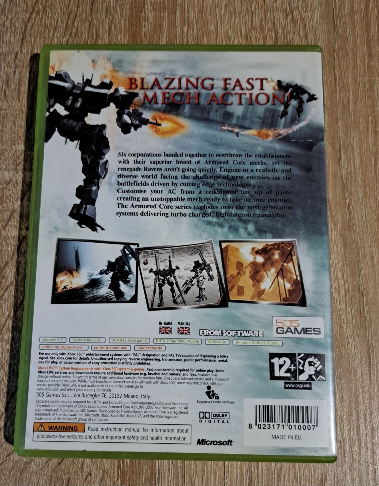 Gra Armored Core 4 IV Xbox 360 Komplet 3xA