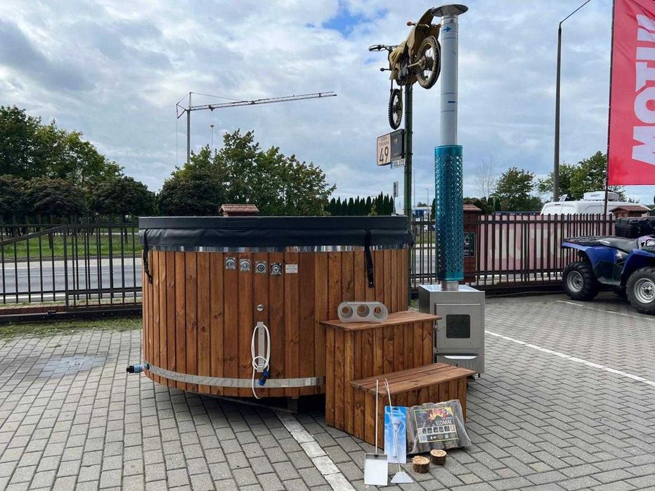 Balia ruska bania jacuzzi opalane drewnem 4-6 osób piec zewnętrzny