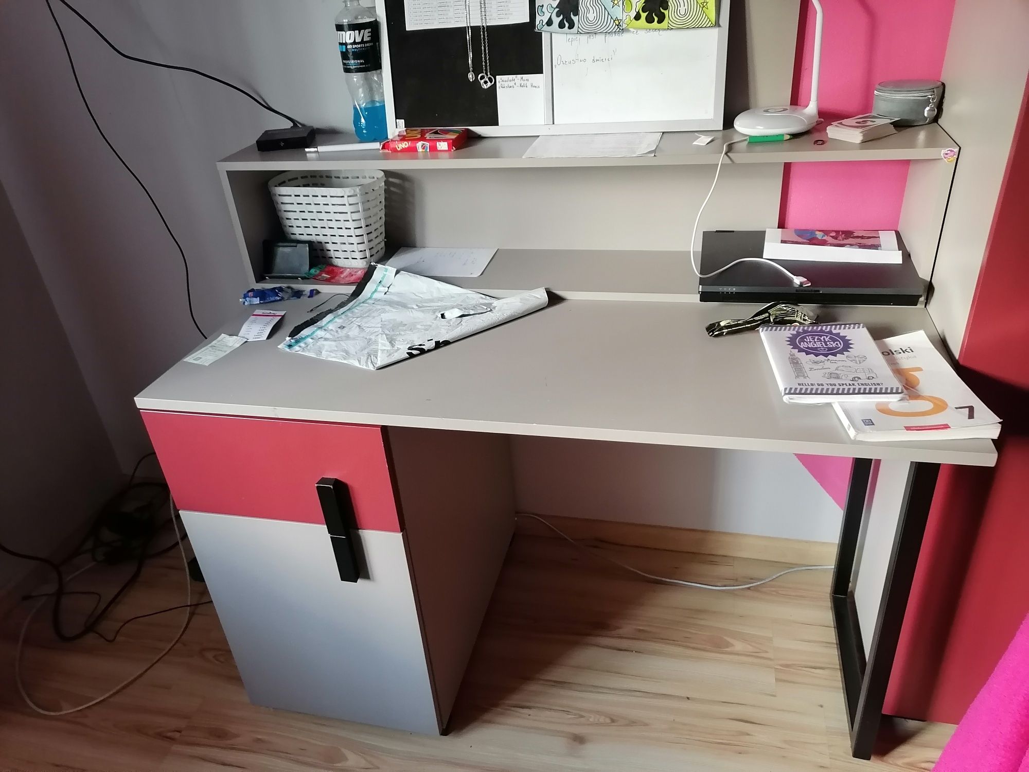 Meble młodzieżowe zestaw BlackRedWhite Nikko BRW transport