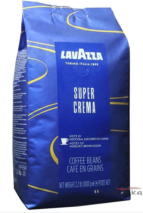 Кава в зернах Lavazza super crema 1 кг.
