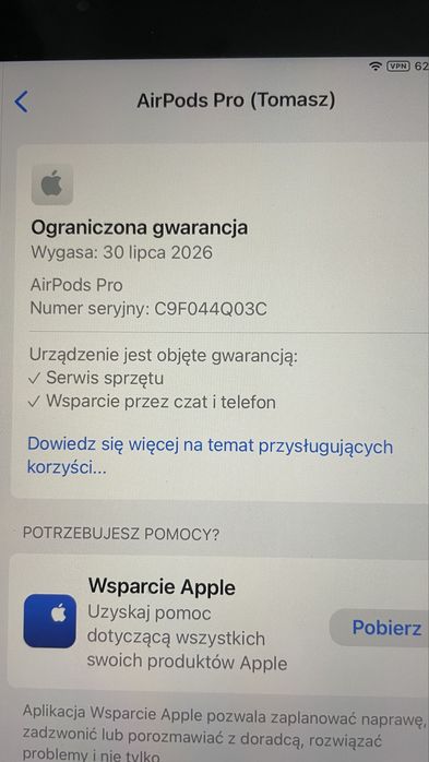 Sprzedam Airpods Pro 2 (USB-C) - oryginalne, uzywane, na gwarancji