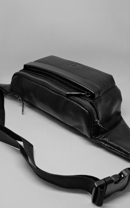 Чоловіча бананка шкіряна сумка кельвін | Мужская бананка кельвин сумка