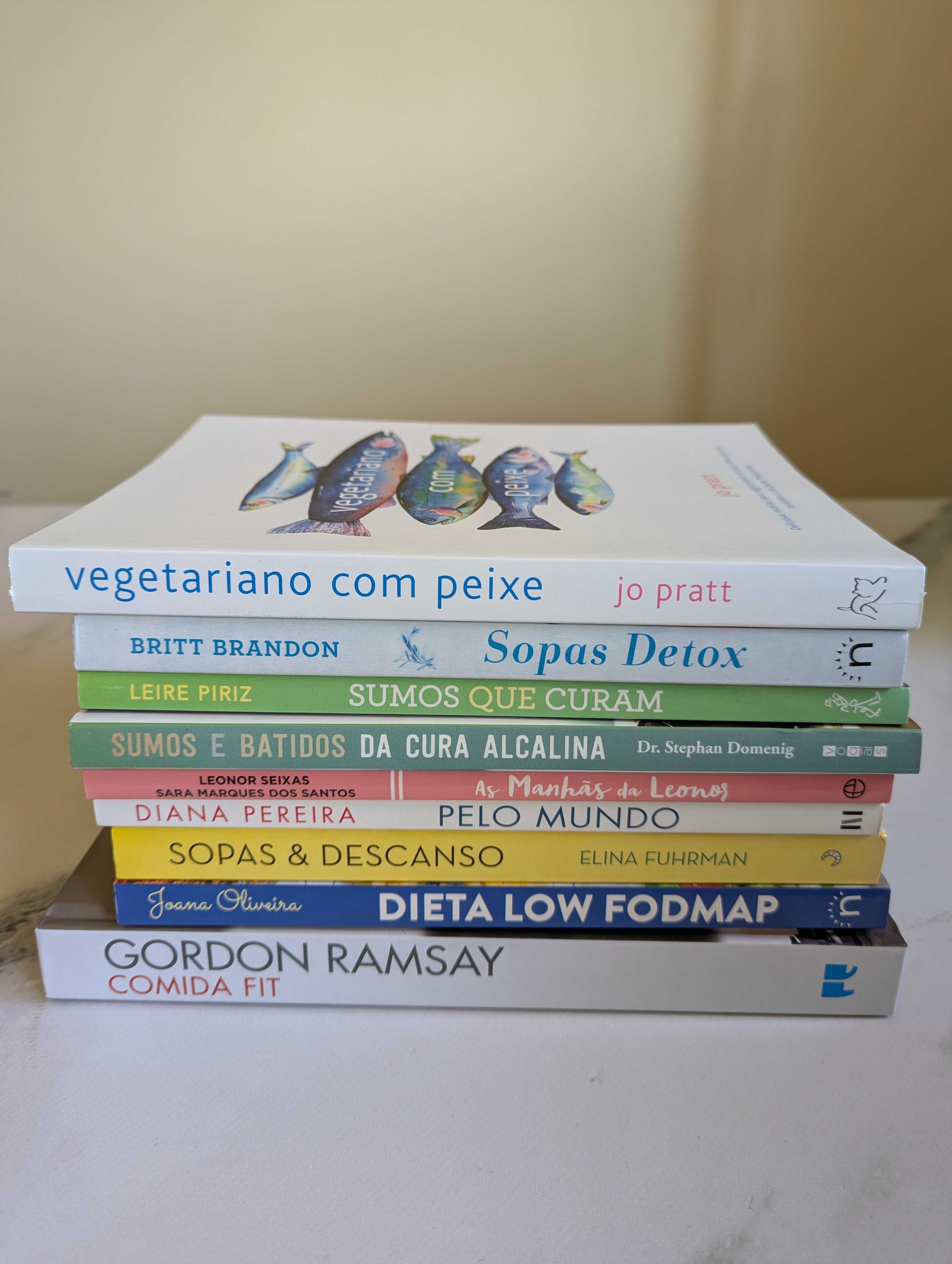 Promo 9 livros culinária - novos - menos de metade do preço