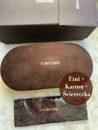 Nowe etui na okulary Tom Ford + karton + ściereczka