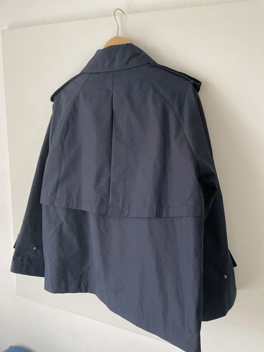 Massimo Dutti Nowy Granatowy trencz